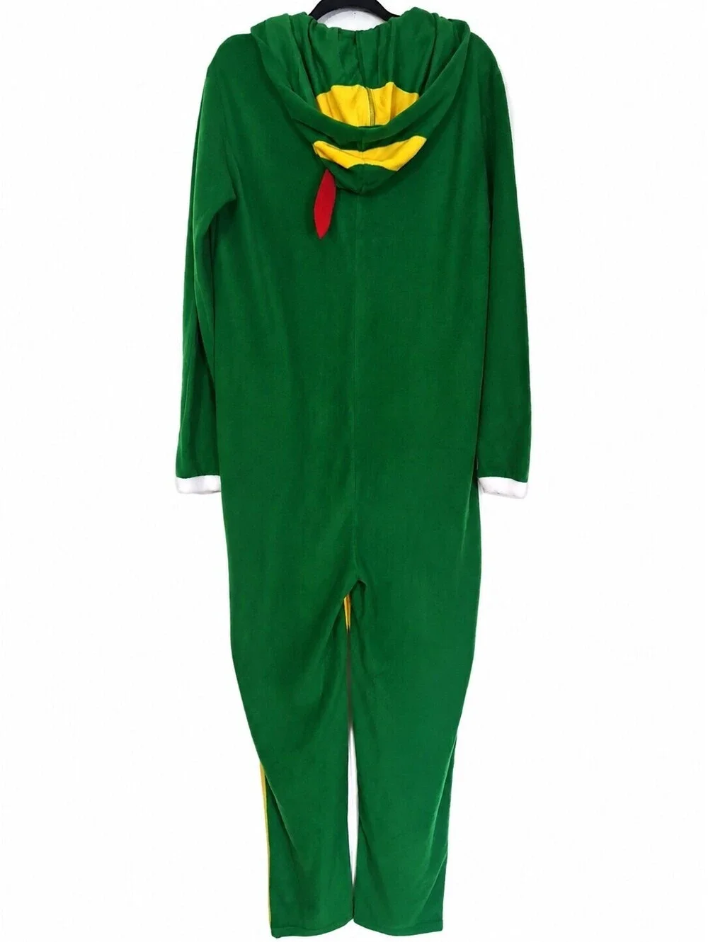 Elf Christmas Green Union Suit One Piece Hooded Pajamas/Costume Size M New